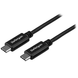 StarTech.com USB2CC50CM, 0,5 m, USB C, USB C, USB 2.0, Hanstik/Hanstik, Sort