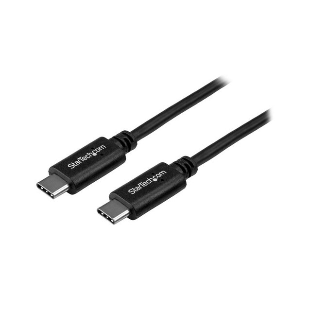 StarTech.com USB2CC50CM, 0,5 m, USB C, USB C, USB 2.0, Hanstik/Hanstik, Sort