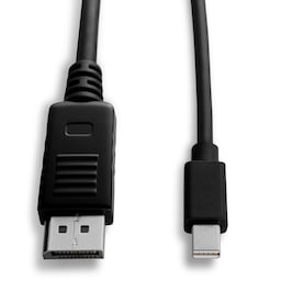 V7 V7MDP2DP-6FT-BLK-1E, 1,8 m, Mini DisplayPort, DisplayPort, Hankoppling, Hanko