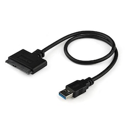 StarTech.com SATA till USB-kabel med UASP, Svart, CE, FCC, REACH, ASMedia - ASM1