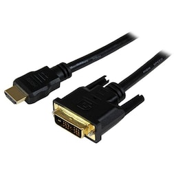 StarTech.com 1,5 m HDMI till DVI-D-kabel – M/M, 1,5 m, HDMI, DVI-D, Hankopplin