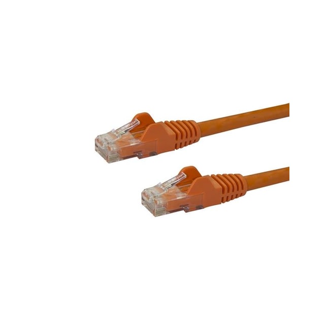 StarTech.com Cat6-patchkabel med hakfria RJ45-kontakter – 2 m, orange, 2 m, Ca