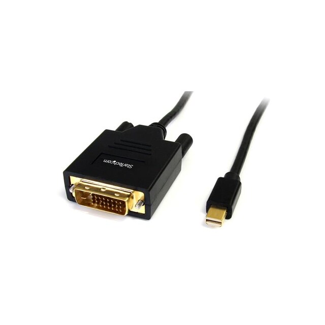 StarTech.com MDP2DVIMM6, 1,8 m, Mini DisplayPort, DVI-D, Hanstik, Hanstik, Lige