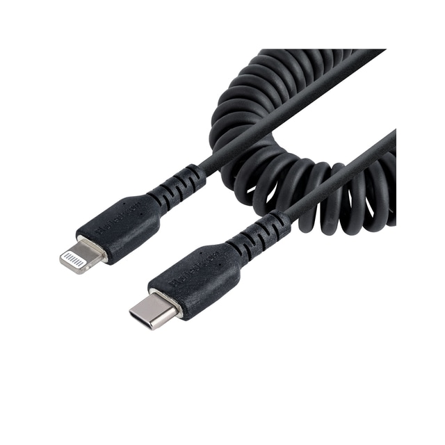 StarTech.com USB C till Lightning-kabel 1 m, MFi-certifierad, iPhone-spiralladda