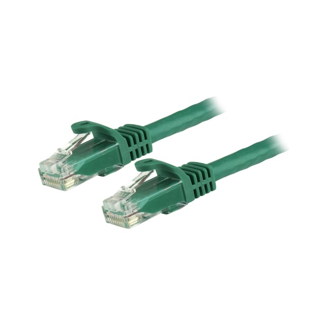 StarTech.com Cat6-patchkabel med hakfria RJ45-kontakter – 3 m, grön, 3 m, Cat