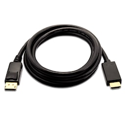 V7 V7DP2HD-02M-BLK-1E, 2 m, DisplayPort, HDMI, Hankoppling, Hankoppling, Rak