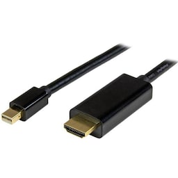 StarTech.com MDP2HDMM1MB, 1 m, DisplayPort, HDMI Type A (Standard), Hanstik, Hanstik, Lige