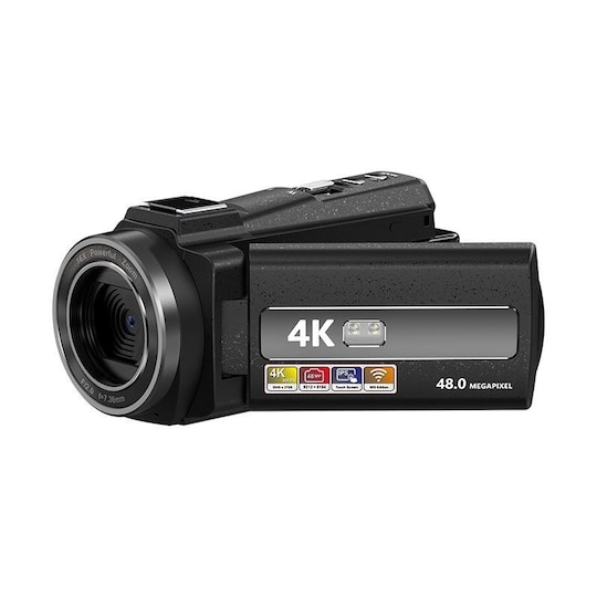 Videokamera 4K/48MP/16x Zoom/IR nattesyn/fjernbetjening | Elgiganten