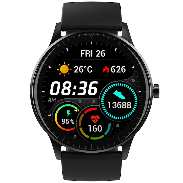 Smartwatch HR IP67 Svart 1,28"" display