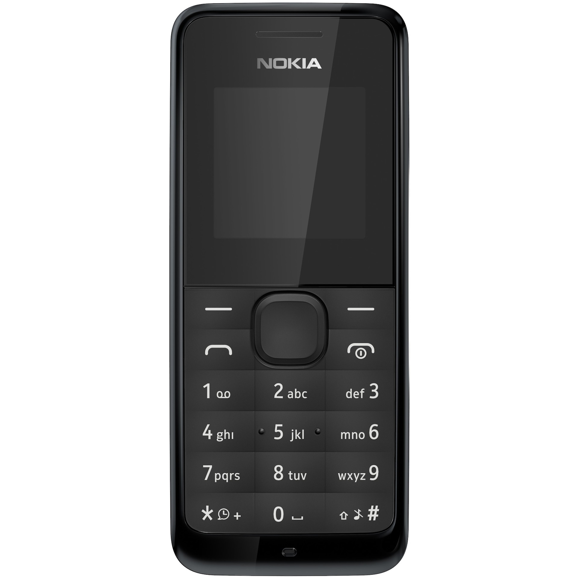 Nokia 105 mobiltelefon - sort | Elgiganten