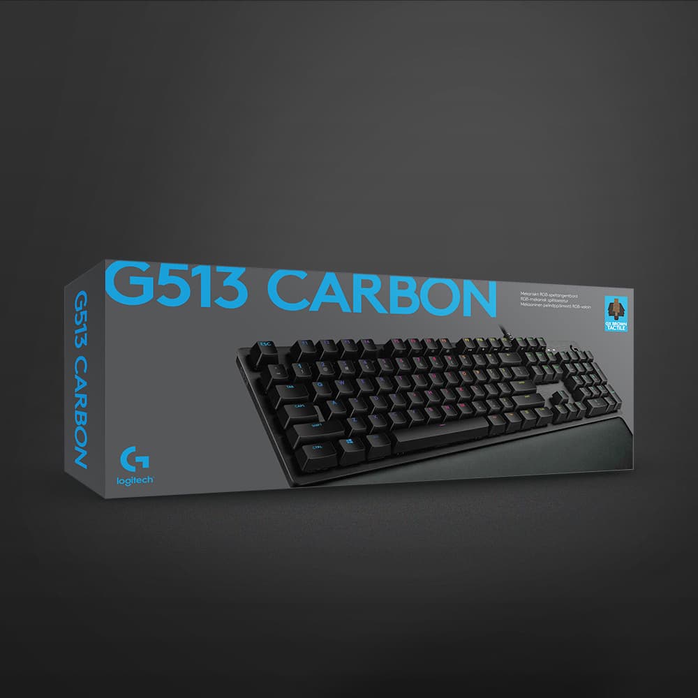 Logitech G513 gaming keyboard (Romer-G linære switches)