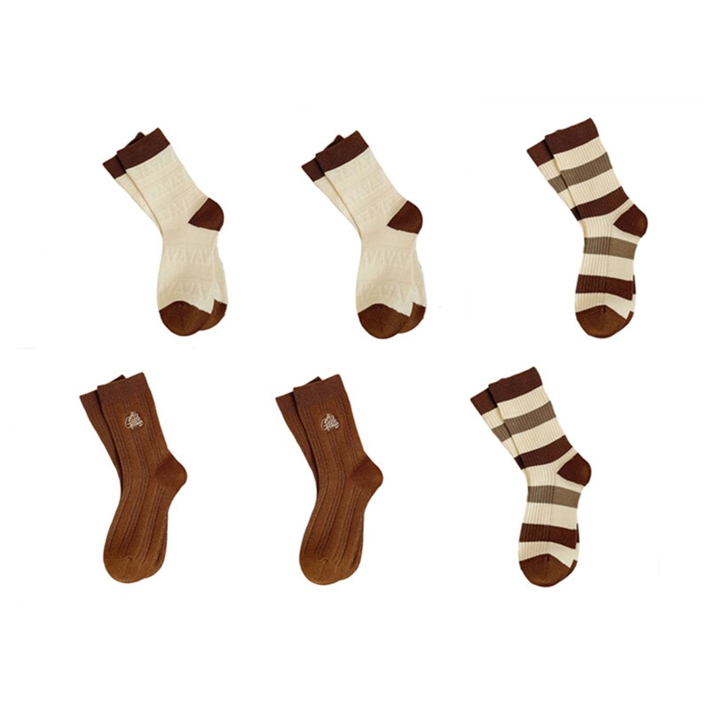 Varme sokker til kvinder 6-par MultiColor | Elgiganten