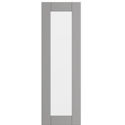 Epoq Shaker Steel Grey glaslåge 30x92 til køkken (steel grey)