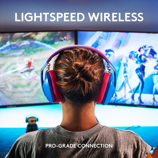Logitech G435 LIGHTSPEED trådløst gaming headset (blå) | Elgiganten