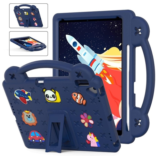 Apple iPad 10.2 2021 2020 2019 Stødsikker EVA-skumstativskal - Marineblå