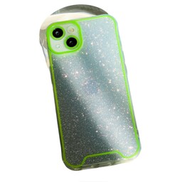 Glitter Mobilcover, der lyser i mørke Grøn iPhone 14 Pro Max