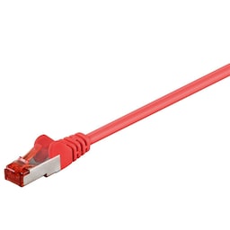 Goobay Netværkskabel CAT 6, S/FTP (PiMF), rød, 1 m