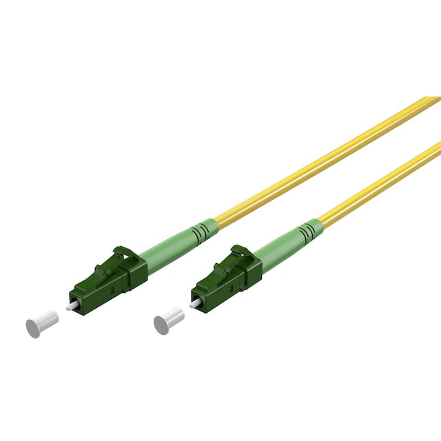 Lyslederkabel (FTTH), Singlemode (OS2) Yellow, gul (Simplex), 1 m