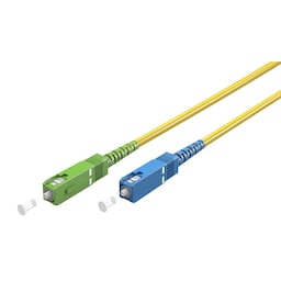 Goobay Lyslederkabel (FTTH), Singlemode (OS2) Yellow, gul (Simplex), 0,5 m