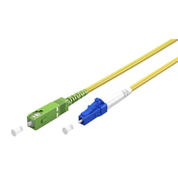 Goobay Lyslederkabel (FTTH), Singlemode (OS2) Yellow, gul (Simplex), 5 m