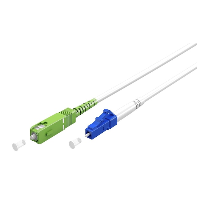 Goobay Lyslederkabel (FTTH), Singlemode (OS2) White, hvid (Simplex), 20 m