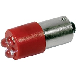 CML LED-signallampe BA9s Rød 24 V/DC, 24 V/AC 400 mcd