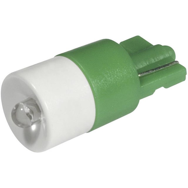 CML LED-signallampe W2,1x9,5d Grøn 12 V/DC, 12 V/AC