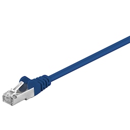 Goobay Netværkskabel CAT 5e, SF/UTP, blå, 0,5 m