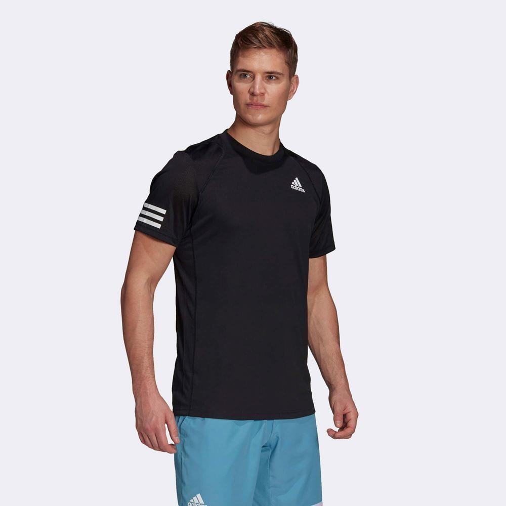Adidas Club 3-Stripes Tee, Padel og tennis T-shirt herrer | Elgiganten