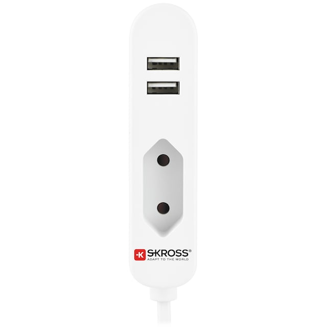 Skross USB strømstation til rejseadapter 1500600 (hvid)