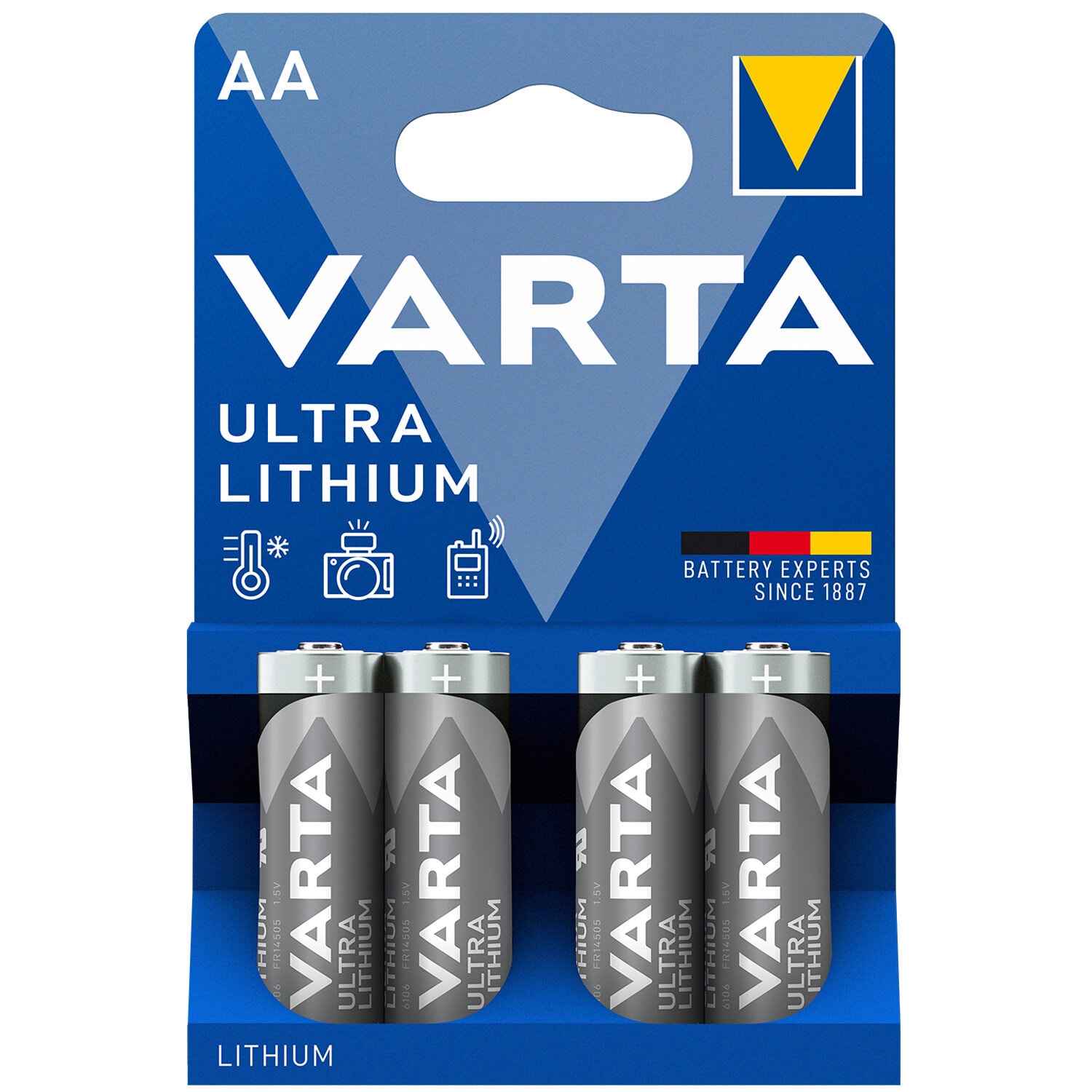 Varta Ultra Lithium AA-batterier (4-pakke)