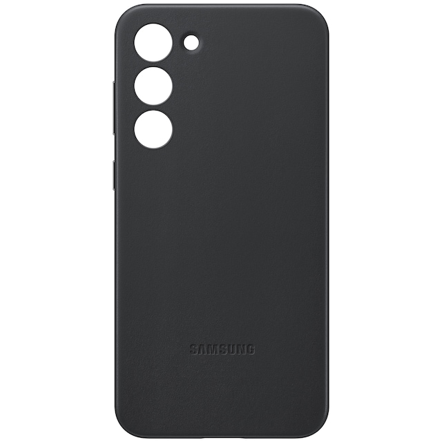 Samsung Galaxy S23+ Leather cover (sort)