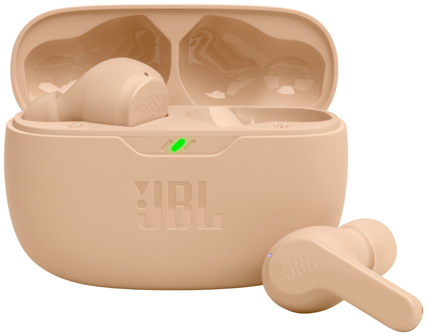 JBL Wave Beam True Wireless in-ear høretelefoner (beige) | Elgiganten