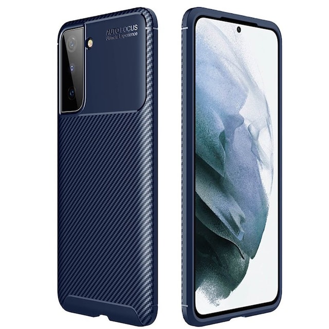 Carbon silikone cover Samsung Galaxy S23 - Blå