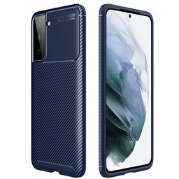 Carbon silikone cover Samsung Galaxy S23 Plus - Blå