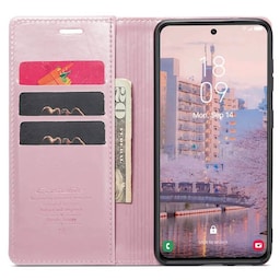 CaseMe Wallet 3-kort Samsung Galaxy S23 - Lyserød