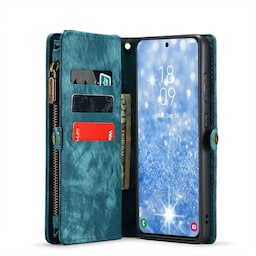 Multi Wallet CaseMe 11-kort Samsung Galaxy S23 Plus - Blå