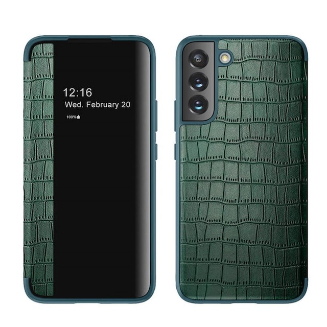 Crocodile FlipCover Samsung Galaxy S23 - Grøn