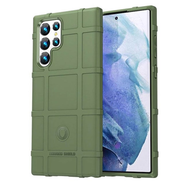 Rugged Shield cover Samsung Galaxy S23 Ultra - Grøn