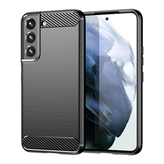 Børstet silikone cover Samsung Galaxy S23 Plus - Sort | Elgiganten