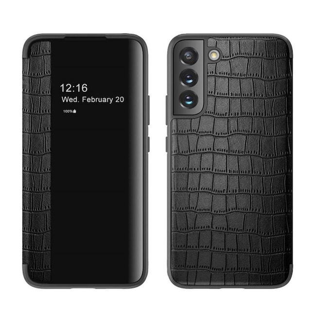 Crocodile FlipCover Samsung Galaxy S23 - Sort