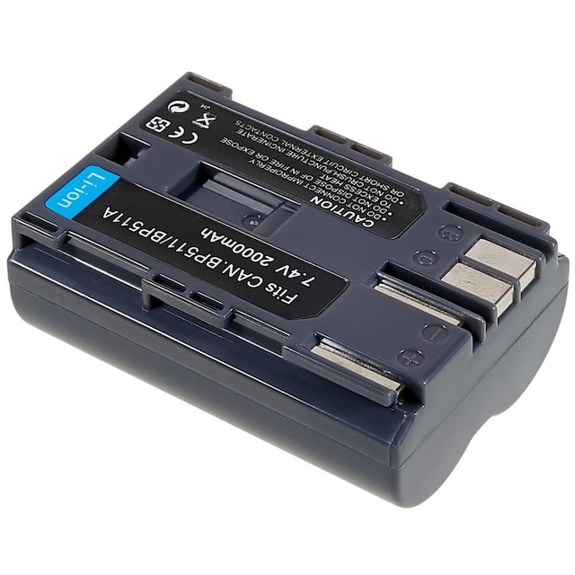 BP-511 Li-ion batteri til Canon EOS 40D/300D/5D/20D/30D/50D/10D/G5/G6 osv