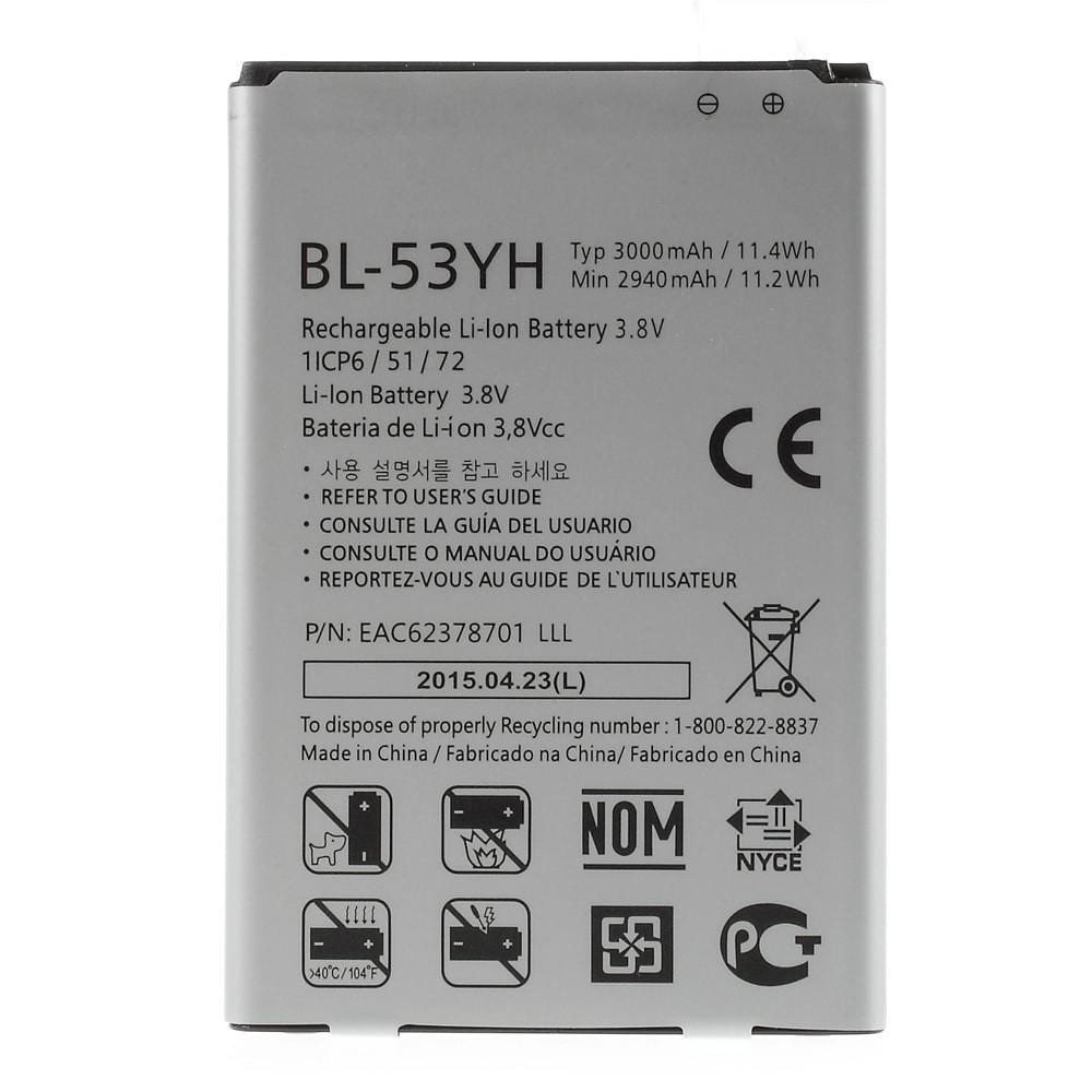Til LG G3 3.80V 2940mAh Li-Polymer Batteri Udskiftning BL-53YH) | Elgiganten
