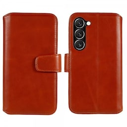 Nordic Covers Samsung Galaxy S23 Plus Etui Essential Leather Maple Brown