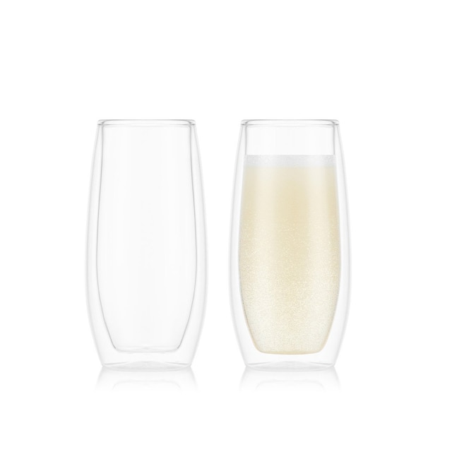 Bodum Sæt med 2 dobbeltvæggede champagneglas SKÅL 0.2 L