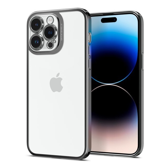 Spigen iPhone 14 Pro Max Cover Optik Crystal Chrome Gray