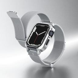 Spigen Apple Watch 40mm Armbånd Metal Fit Pro Sølv
