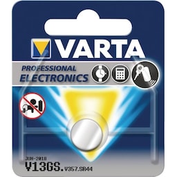 Varta Sølv-Oxide Batteri Sr44 | 1.55 V DC | 155 mAh | 1-Blister | Watch | Sølv