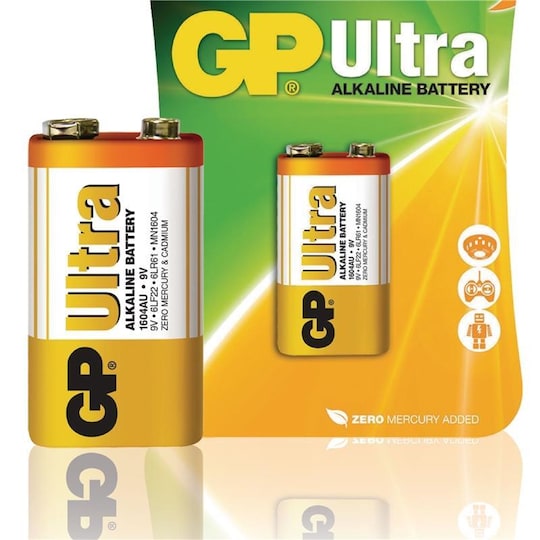 Alkaline Batteri 9 V Ultra 1-Bobler | Elgiganten