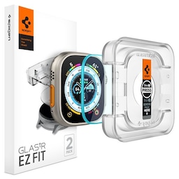 Spigen Apple Watch Ultra Skærmbeskytter GLAS.tR EZ Fit 2-pak